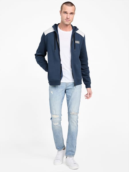 Eco David Color-Block Zip Hoodie