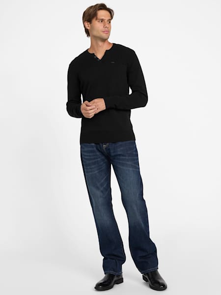 Tino Slit-Neck Sweater