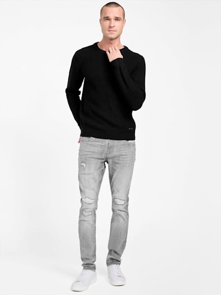 Halter Waffle-Knit Sweater