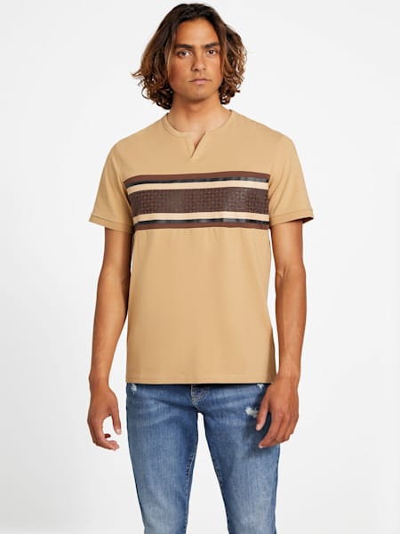 Tee-shirt à col V fendu éco Marion