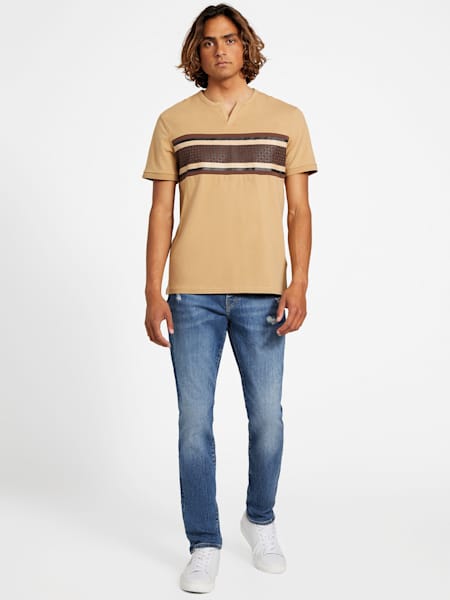 Tee-shirt à col V fendu éco Marion