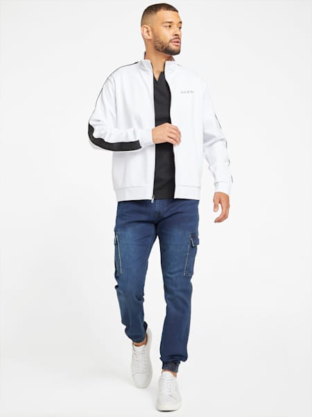 Veste à bande du logo Mateo