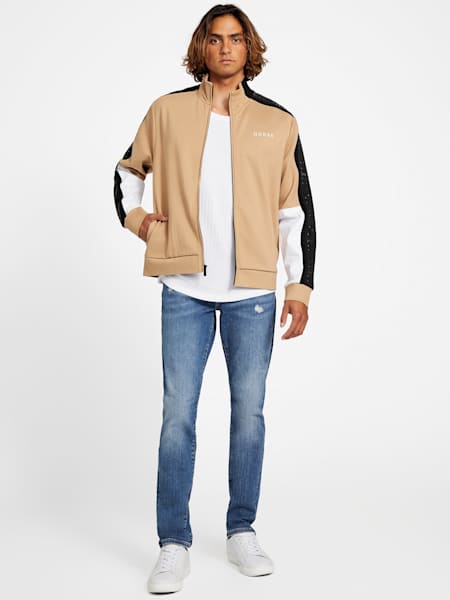 Mateo Color-Block Logo-Tape Jacket