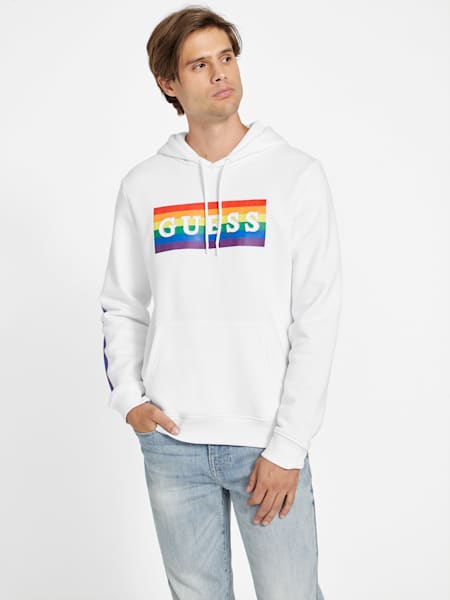 Veste à capuche à logo Pride