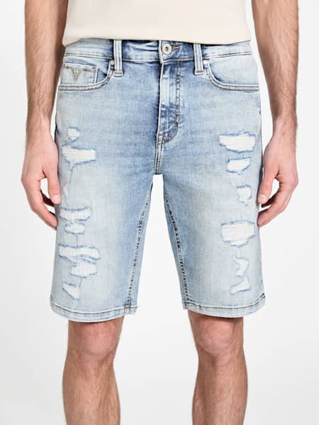 Eco Burton Destroyed Denim Shorts