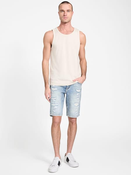 Eco Burton Destroyed Denim Shorts
