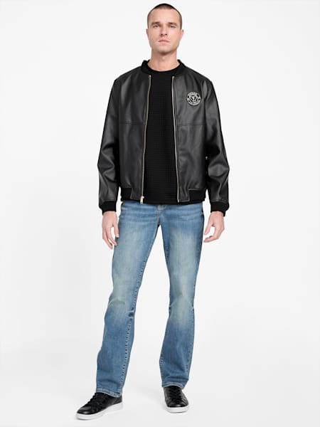 Broe Patch Faux-Leather Jacket
