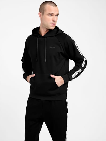 Veste à capuche à bande logo Erwin
