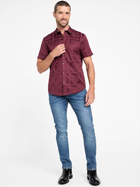 Gus Repeating Logo Shirt