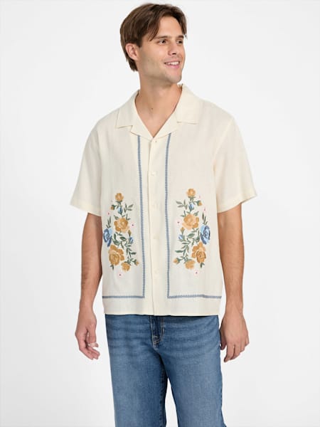 Gerome Embroidered Short-Sleeve Shirt