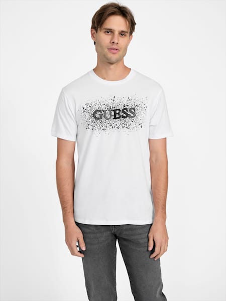 Frank Faux-Leather Logo Tee