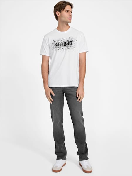 Frank Faux-Leather Logo Tee