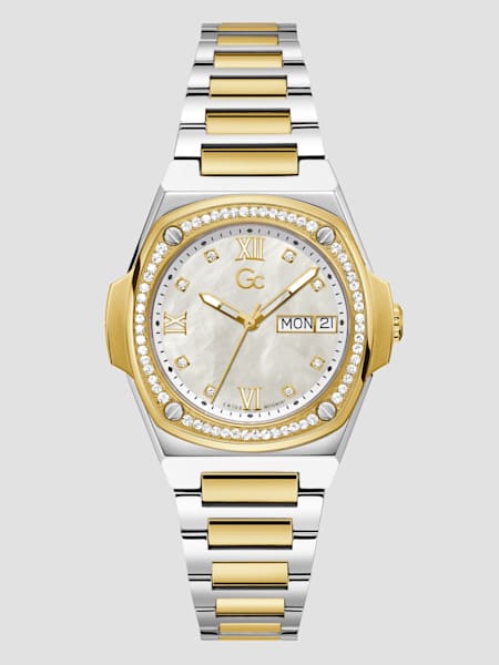 Gc Gold and Silver-Tone Analog Watch