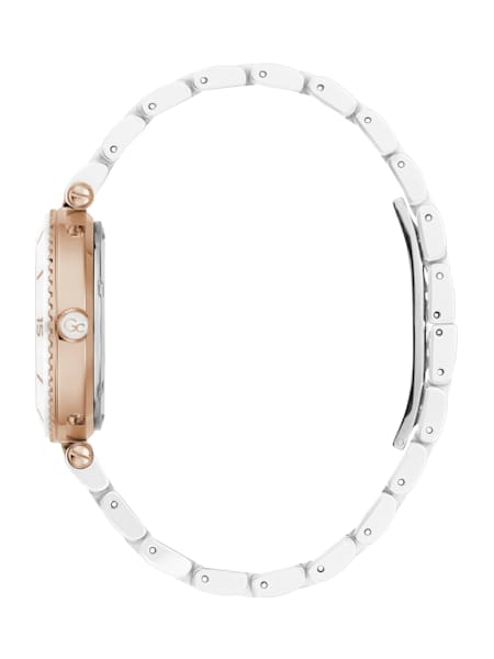 Gc Mother-of-Pearl and Ceramic Analog Watch