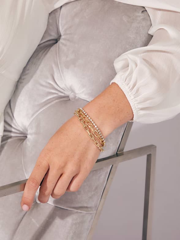 Louis Vuitton Chain Link Bracelet Multicolor in Metal/Crystals