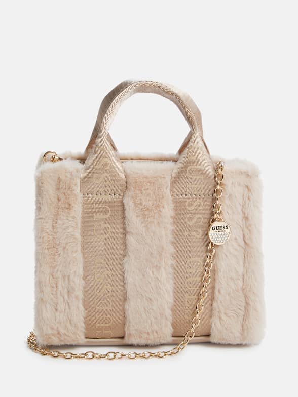 Guess fur bag top