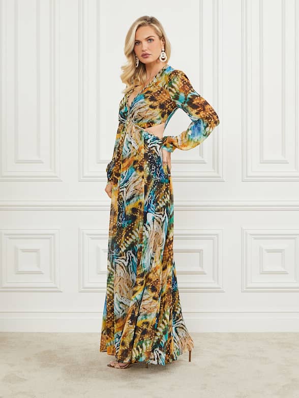 Guess white maxi dress hot sale