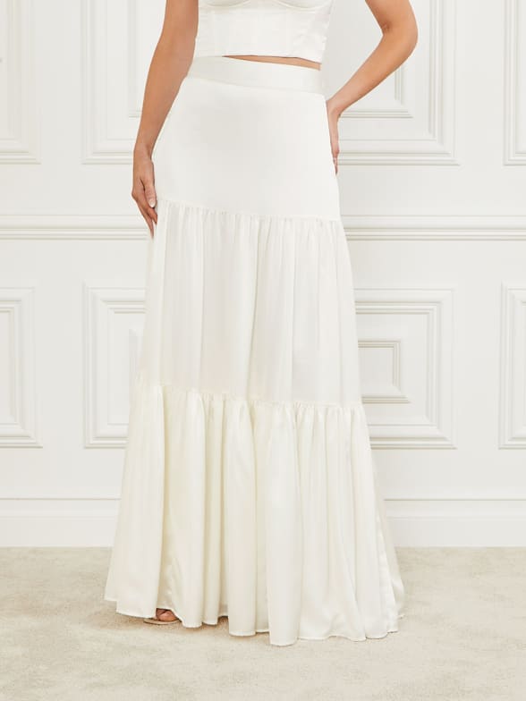 Guess pleated maxi skirt hot sale