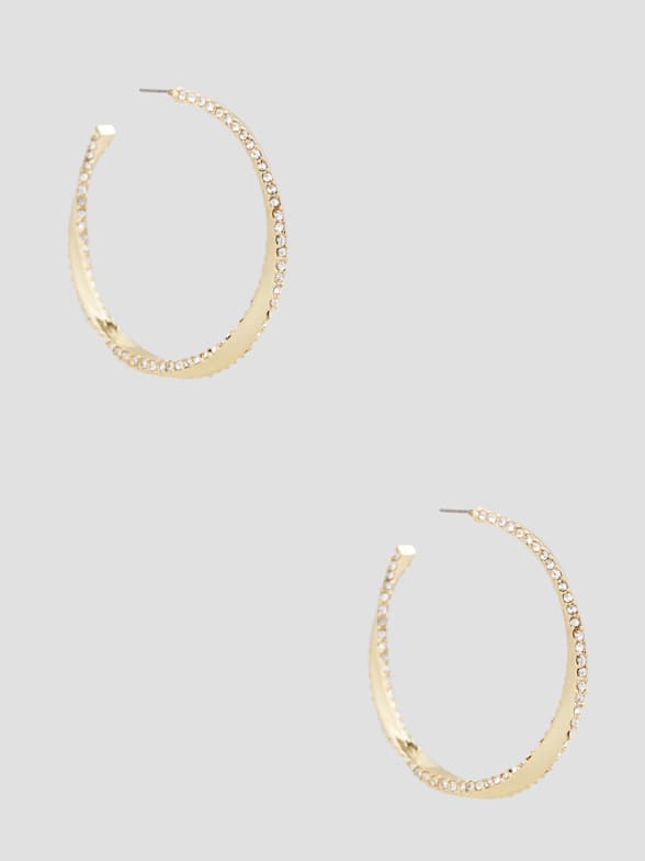 Guess bamboo earrings new arrivals
