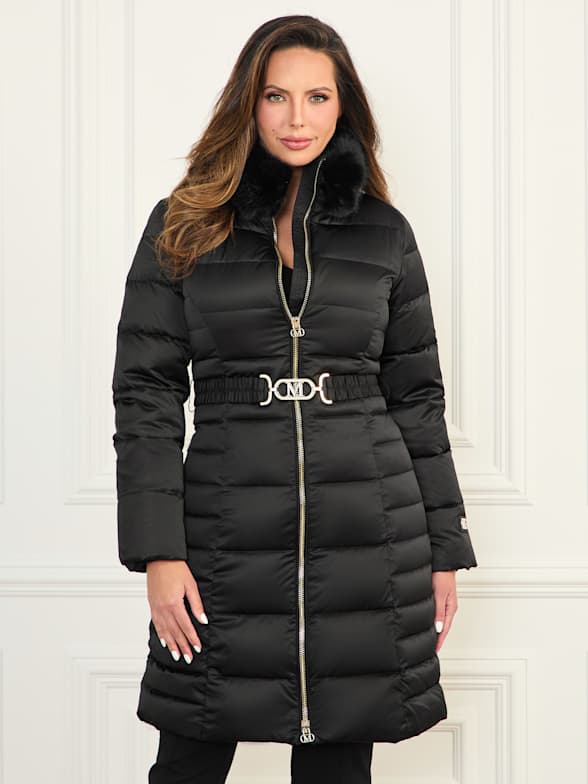 Guess black bubble coat new arrivals