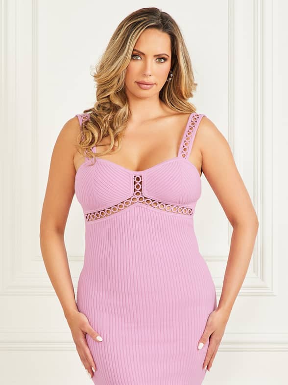 Pink dress guess new arrivals