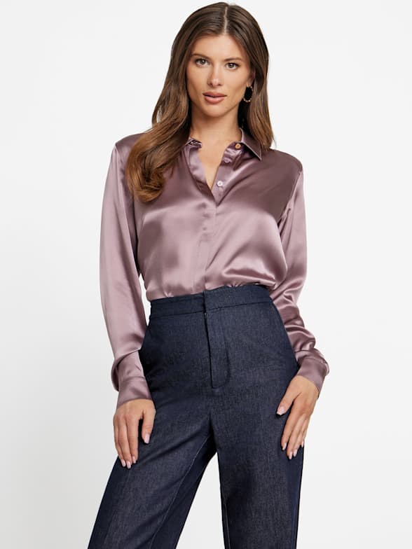 MARCIANO Chaya Satin Top レディース Blossom Satin Corset Top | Marciano