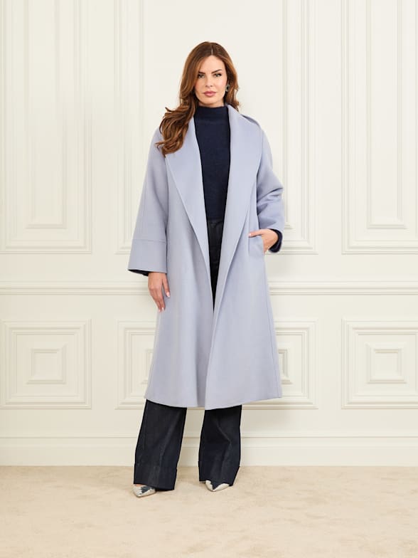 Women's Wool-Blend Tailored Topcoat, Women's Coats & Jackets