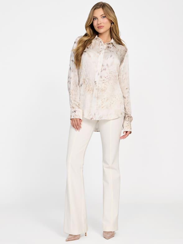 【関税&送料込】MARCIANO BY GUESS Top White Marciano White Caroline Top | GUESS