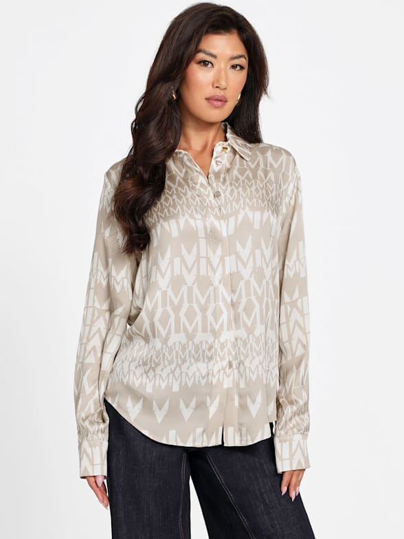 【関税&送料込】MARCIANO BY GUESS Dresses Amazon Leaf Belted Silk Dress | Marciano
