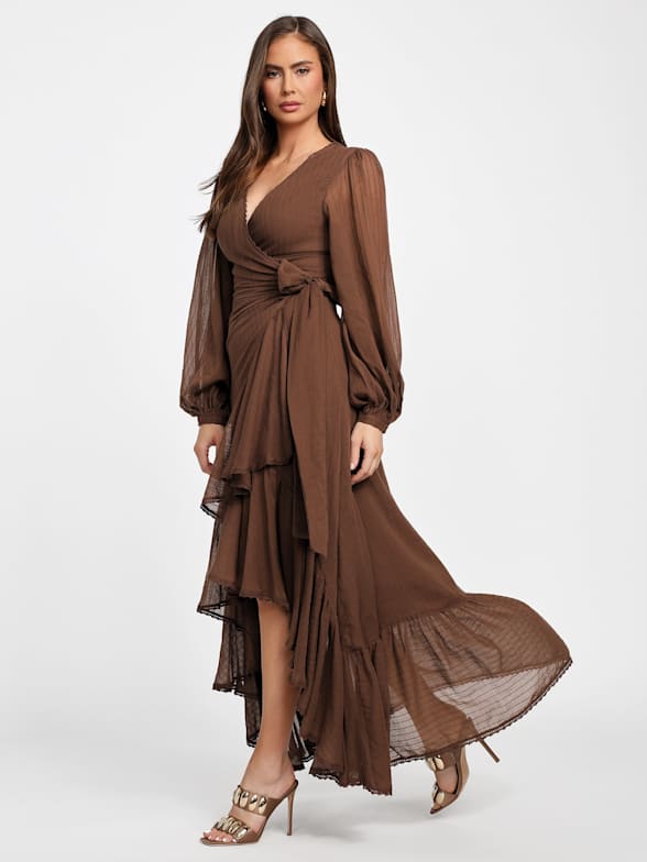 【関税&送料込】MARCIANO BY GUESS Dresses Brown Women's Dresses on Sale | Marciano