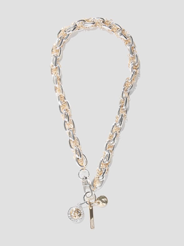 Women s Necklaces Gold Layered Chain Necklaces GUESS