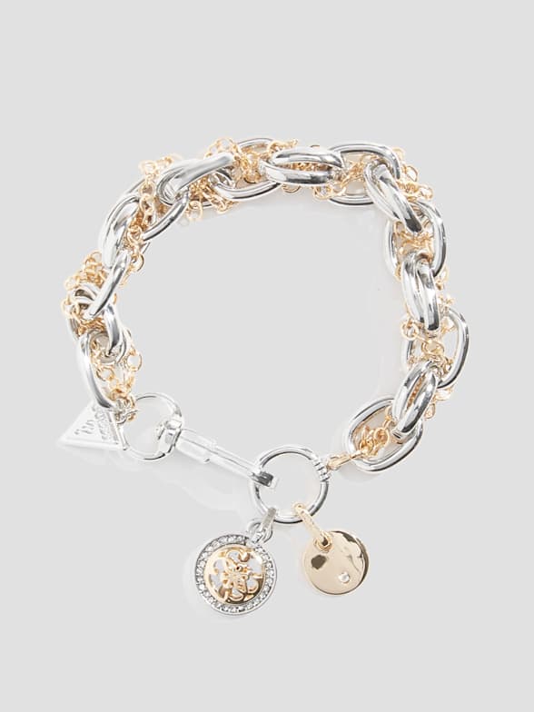 Louis Vuitton Costume Gold Plated Charm Bracelet