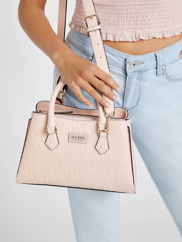 Pink guess purse shop