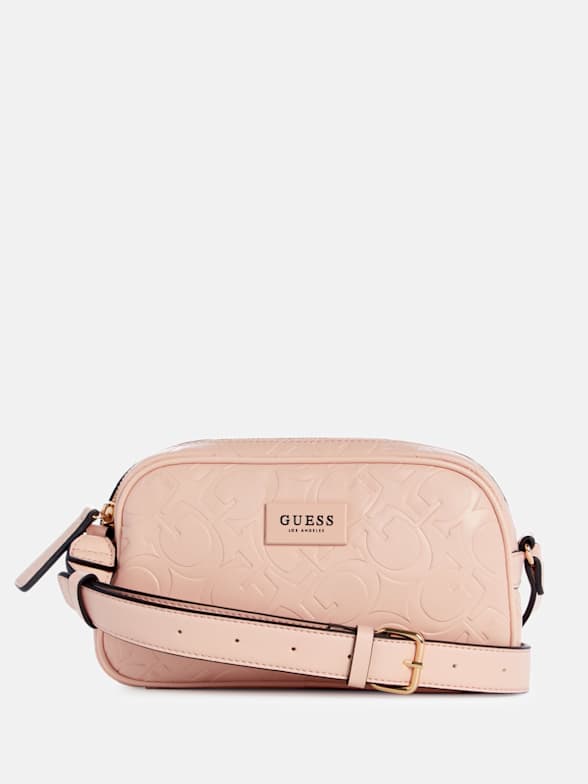 Guess kamryn embossed logo crossbody bag hotsell
