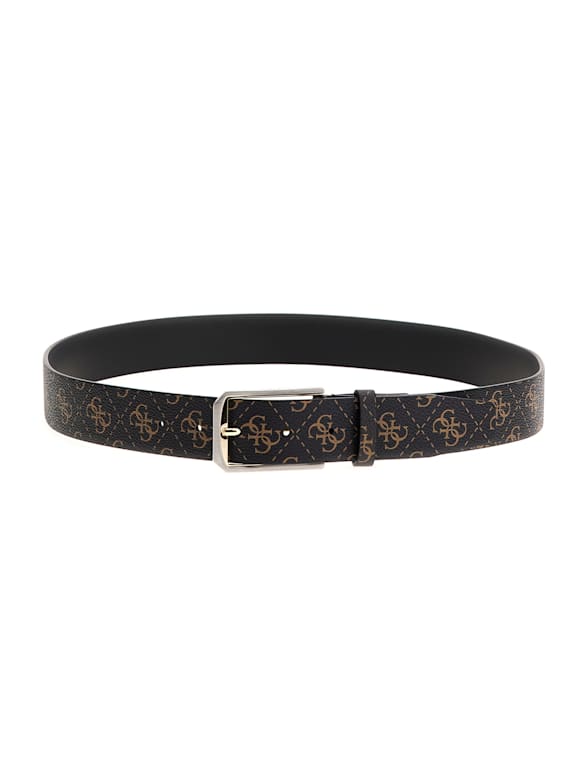 Guess Liam Reversible Belt - Black and Brown - 32