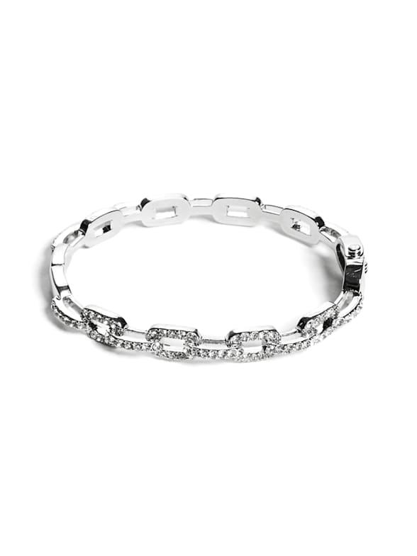 Guess top silver bangle
