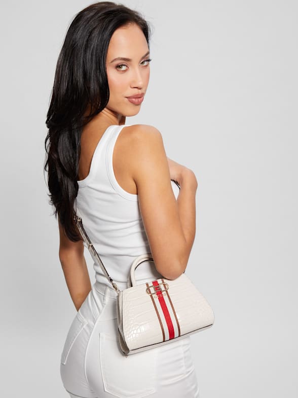 Crocodile satchel bag sales