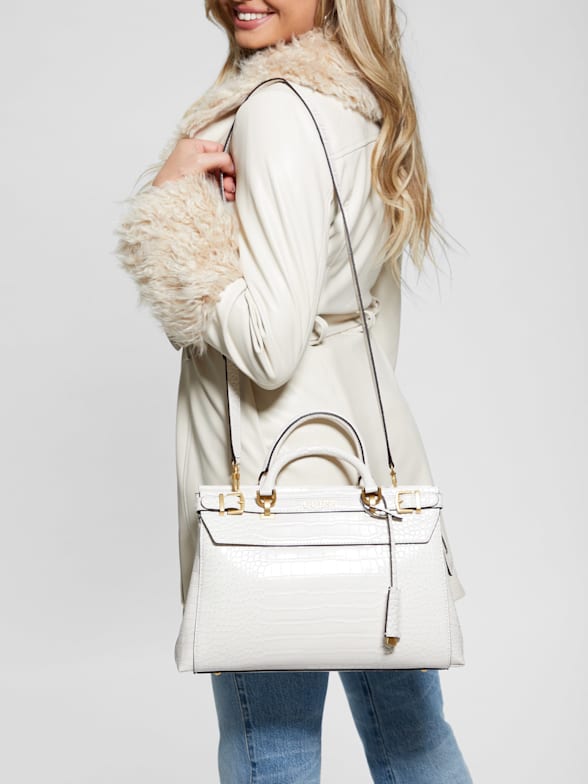 Guess murray double handle satchel online