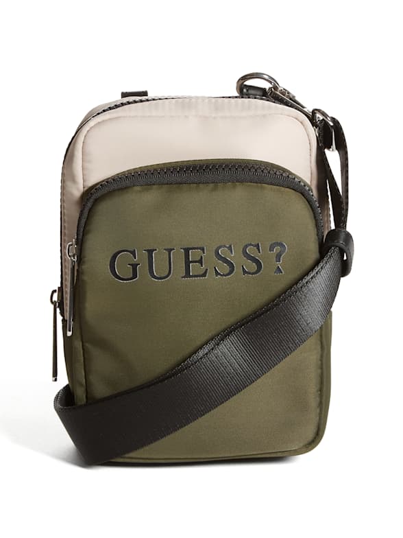 Guess Factory Nylon Sling Bag in Red for Men