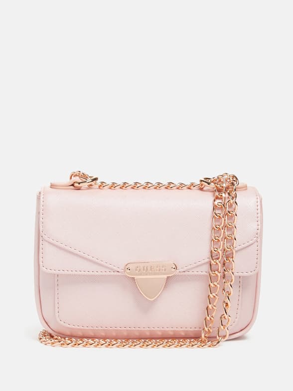 GUESS Factory Women's Markham Foldover Zip Wallet Rose pink, Rose