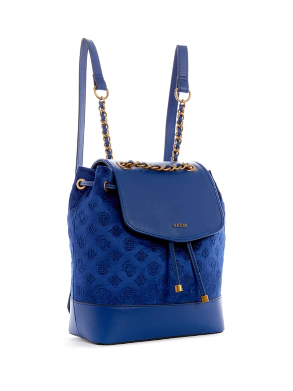 Elle Sport Mini Quilted Backpack in Blue