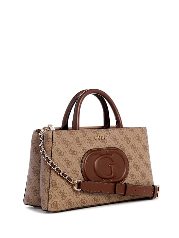 Guess logo luxe small society satchel cheap