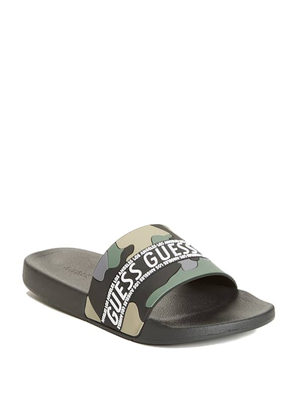 Guess camo slides cheap