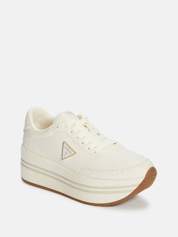 Guess wedges white deals