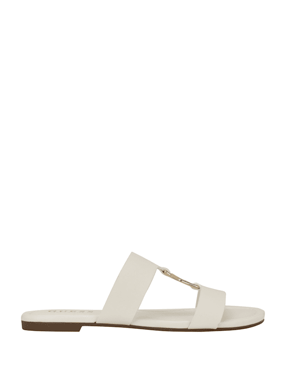 Frinn Double Band Slide Sandals | GUESS Factory Ca