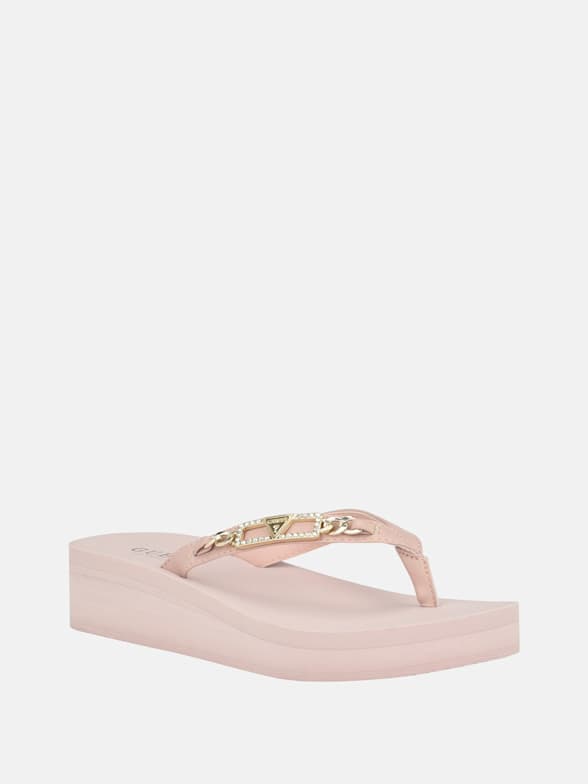 Guess wedge online flip flops