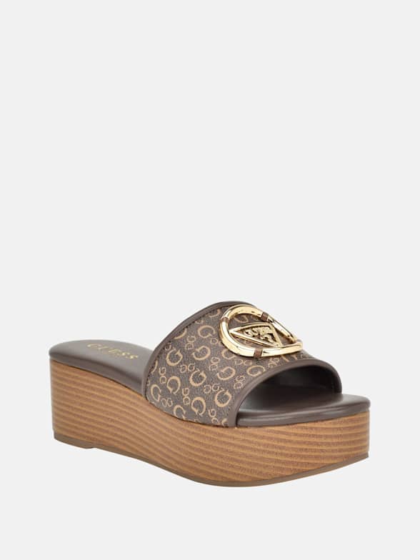 Guess sandals platform hotsell