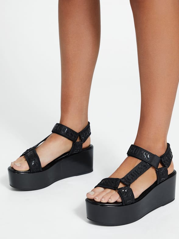 Guess platform wedges clearance