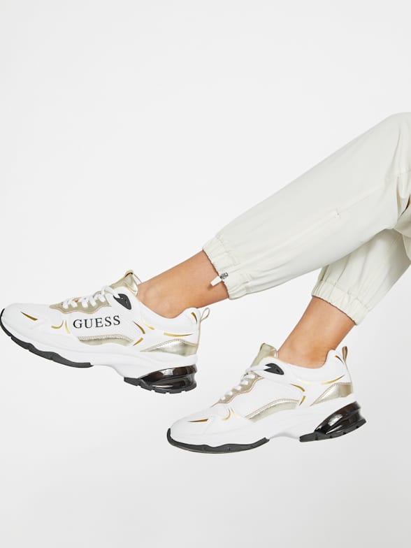 Guess women's typical lace up sneakers sale