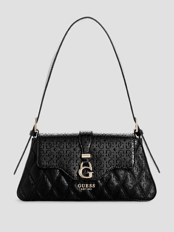 GUESS USA Stud Detailed Denim Shoulder Bag - Farfetch